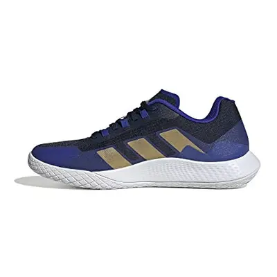 adidas Men's Forcebounce Volleyball Shoes Low (Non Football), Navy Blue/Matte Gold/Lucid Blue, U