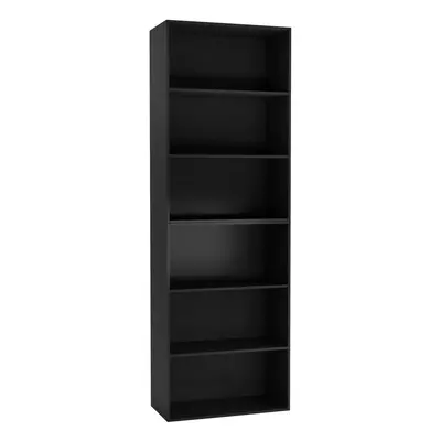 (Black) Wide Tier Book Shelf Bookcase Cabinet Display