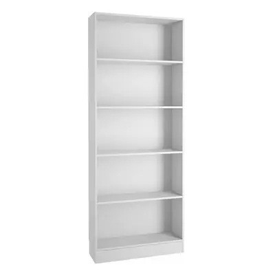 Basic Tall Wide Bookcase (4 Shelves) in White