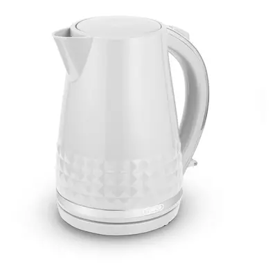 T10075WHT Solitaire Kettle with Swivel Base Cord Storage 1.5L 3KW White and Chrome Accents