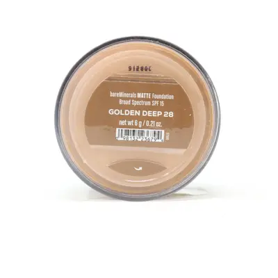 (Golden Deep 28) Bareminerals Matte Loose Powder Mineral Foundation Spf 0.21oz/6g New