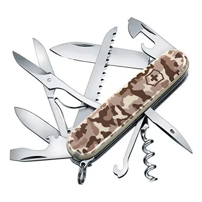 Huntsman Swiss Army Knife, Medium, Multi Tool, Camping Knife, Functions, Large Blade, Bottle Ope