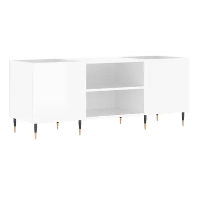 (high gloss white) vidaXL Record Cabinet Vinyl Record Storage Sideboard Cabinet Engineered Wood