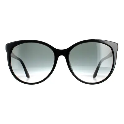 Gucci Sunglasses GG0729SA Shiny Black Grey Gradient