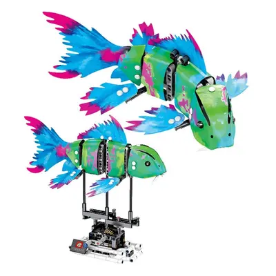 () Robot Shark Swim Fish Gear Power Toy Blocks Toys 342PCs Kid Movable Gift