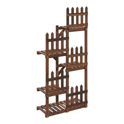 (brown, x x cm/without wheels) vidaXL Flower Stand Plant Stand Flower Pot Holder Planter Rack So