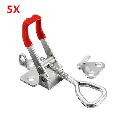 5Pcs 180Kg/397Lbs Quick Latch Type Toggle Clamp Catch Adjustable Lever Handle