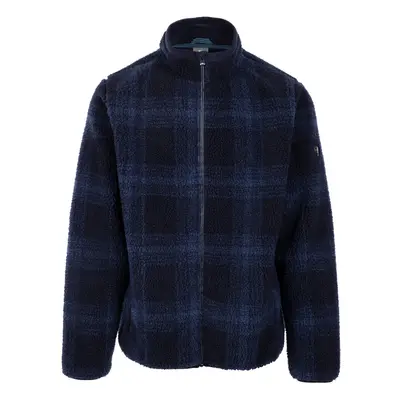 (L, Navy Check) Trespass Mens Padded Full Zip Fleece Epperstone