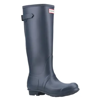 Hunter: Navy Original Tall Back Adjustable Wellington Boots