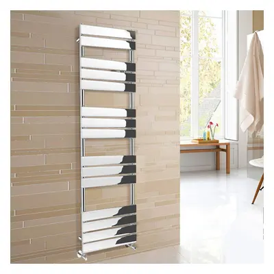 (1600x450mm) WarmeHaus Heated Towel Rail Radiator For Bathroom Ladder Flat Panel Chrome