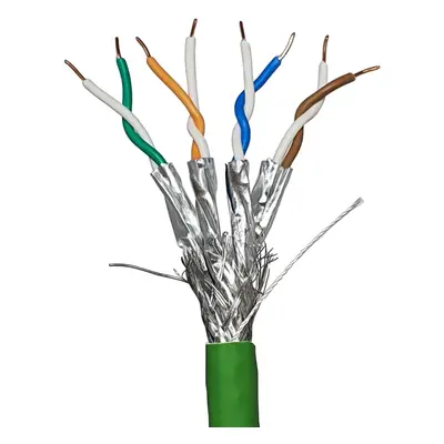 100m CAT8.1 S/FTP LSZH Cable Low Smoke Shielded Pure Copper AWG Data