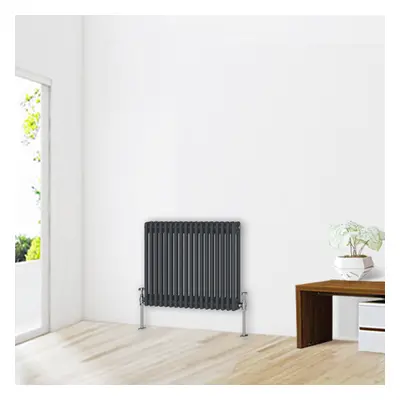 (600 x 830mm-2 Column) NRG Traditional Anthracite Cast Iron Style Radiator