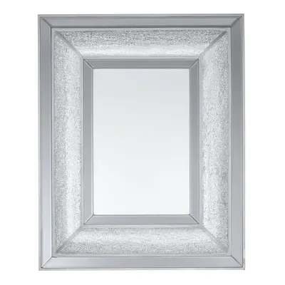 Premier Housewares Premier Housewares Silver Wall Mirror For Garden And Bedroom Reflective Squar