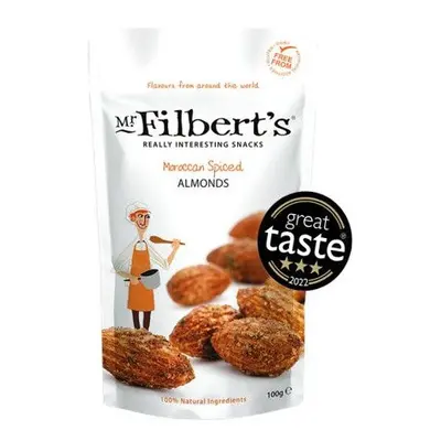 Mr Filberts Moroccan Spiced Almonds 100g (Pack of 12)