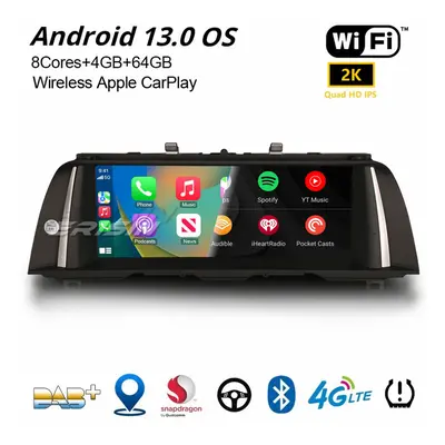 Erisin Qualcomm 8-Core 10.25" Android BMW Series F10 F11 CIC GPS Radio DAB+ Car Stereo CarPlay D