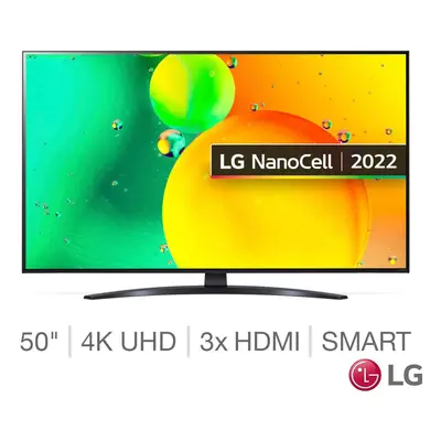 LG Smart TV NanoCell 4K Ultra HD Inch, 50NANO766QA