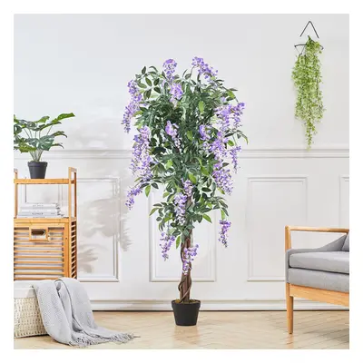 150cm Artificial Realistic Blossom Tree Bean Flower in Pot