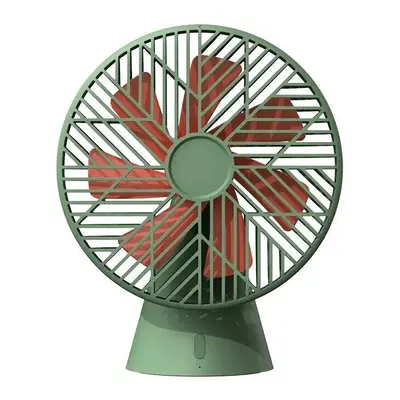 (Red) Desktop Strong Wind Circulating Air Fan from Stepless Adjustment Cooling Fan Low Noise Spe