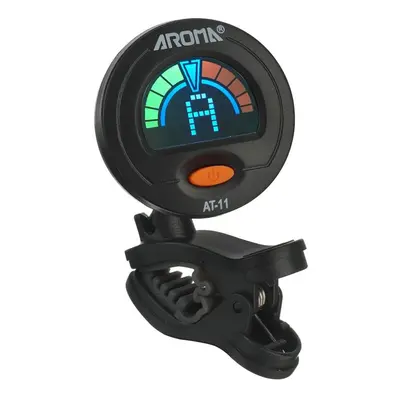 (Cyan) Clip-on Tuner Color Screen for Chromatic Guitar Bass Ukulele Violin