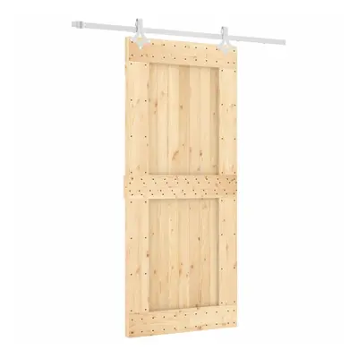 vidaXL Sliding Door with Hardware Set Interior Door Barn Door Solid Wood Pine