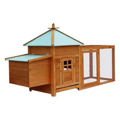 vidaXL Outdoor Chicken Coop Hen House Carrier Poultry Animal Habitat Cage