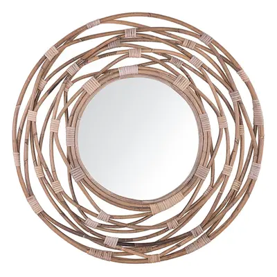 Wall Mirror BURGIS Rattan Sand Beige