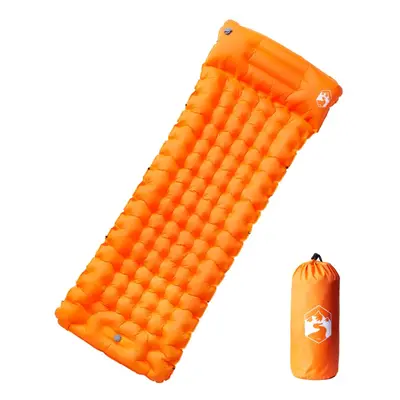 (orange, 1-person) vidaXL Self Inflating Camping Mattress with Pillows Air Mattress Sleeping Mat