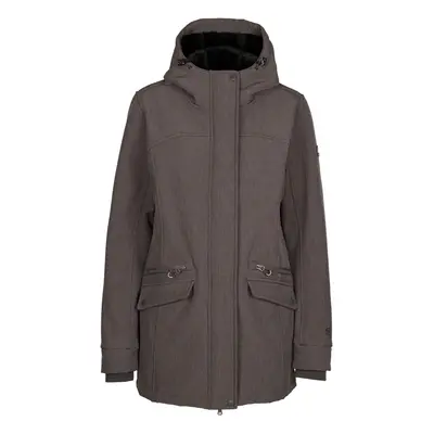 (14, Dark Grey Marl) Trespass Womens Softshell Jacket Long Length Anza