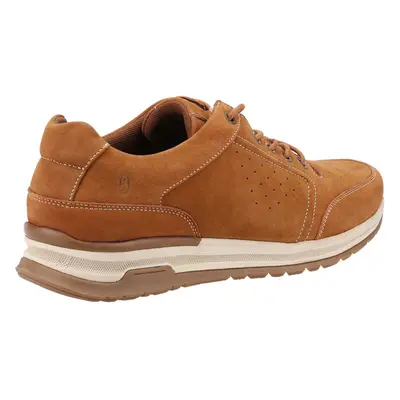 (Brown, (Adults')) Hush Puppies Joseph Leather Men's Tan Lace-Up Shoes