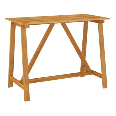 vidaXL Solid Acacia Wood Garden Bar Table 140x70x104 cm Wooden Dining Table