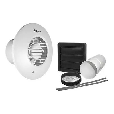 Xpelair DX100R Standard Round Extractor Fan with Wall Kit - 93005AW