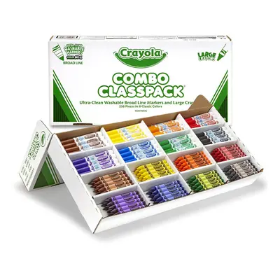 Crayola Classpack Markers and Crayons (Pack of 256)