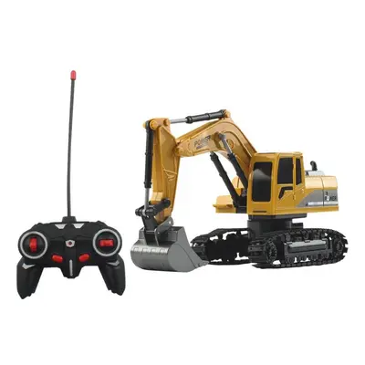 6CH RC Excavator Car Vehicle Models Toy Engineer Truck With Alloy Parts Light Music