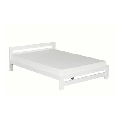 (Small Double, White) Wooden Xiamen Minimalist Bed Frame