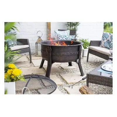 La Hacienda Brava Firepit, Bronze Effect