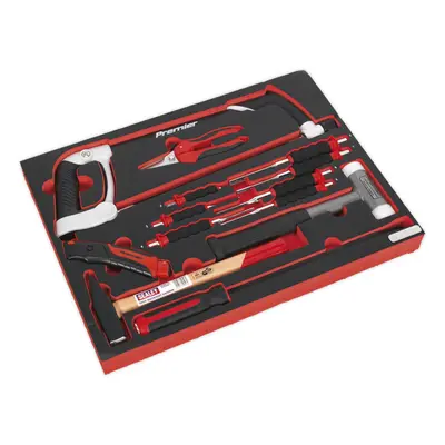 Premium 13pc Hacksaw Hammers & Punch Kit with x 397mm Tool Tray - Workshop