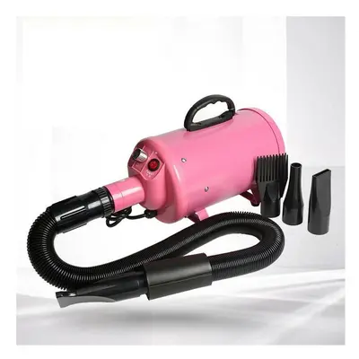 (Pink) 2000W Pet Hair Dryer Kind of Heads Thickered Filter Element&Air Outlet Pipe Mute Operatio