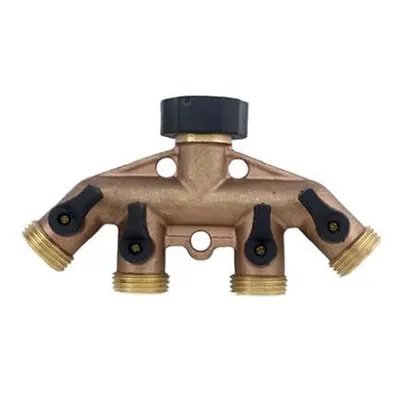 Fiskars Green Thumb 4-Way Brass Manifold