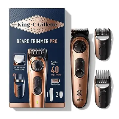 Men's Beard Trimmer PRO with Precision Wheel for Beard Lengths