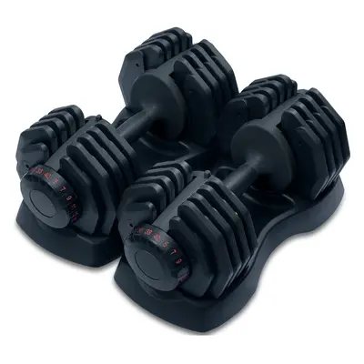 Homeology Strongology Home Fitness Adjustable Smart Dumbbell Pair from 5kg to 40kg Training Weig