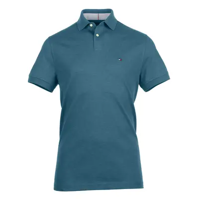 (Green Heather, S) Tommy Hilfiger Mens Polo Shirts1985 Golf T Shirts