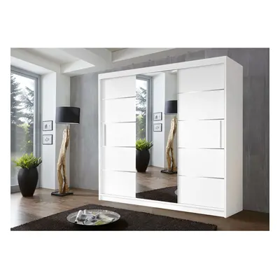 (250 cm, White) Oslo Sliding Door Wardrobe In sizes and Colors