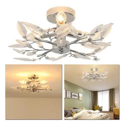 (Warm White) Acrylic Leaf Arms Ceiling Light LED Living Bedroom Room Lamp Fitting Lighting