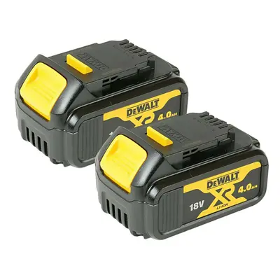 DeWalt Genuine DCB182X2 Pack of 18v 4.0Ah XR Li-Ion Battery Packs