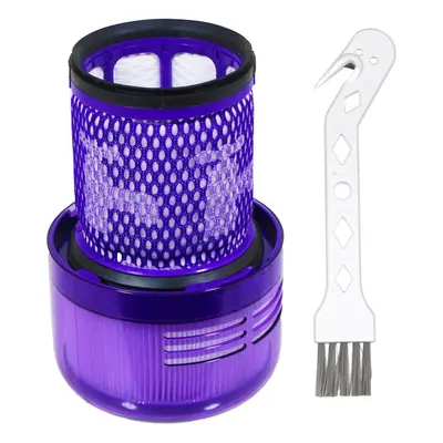 Dyson V12 SV20 SV30 Detect Slim HEPA Vacuum Filter Washable Reusable + Cleaning / Dusting Brush