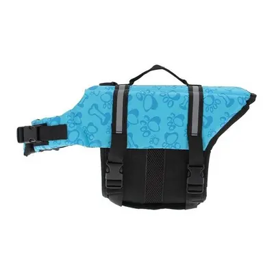 (Blue) GreenZech Pet Aquatic Reflective Preserver Float Vest Dog Cat Saver Life Jacket