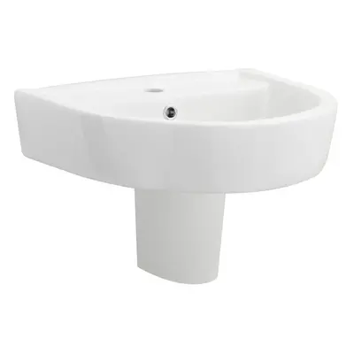 1 Tap Hole Basin & Semi Pedestal - 520mm