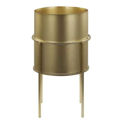 Metal Plant Pot Stand x x cm Gold MILEA