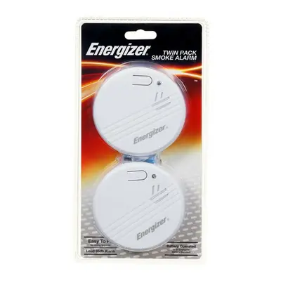 Energizer Smoke Detector Optical Fire Alarm - Twin Pack