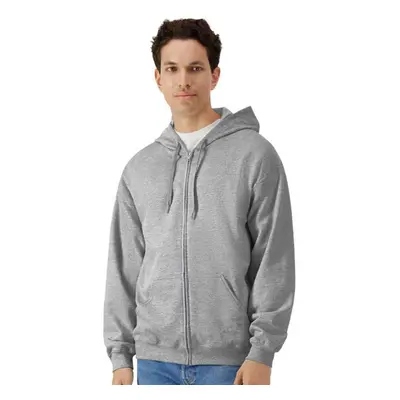 (3XL, Sports Grey) Gildan Mens Softstyle Midweight Full Zip Hoodie